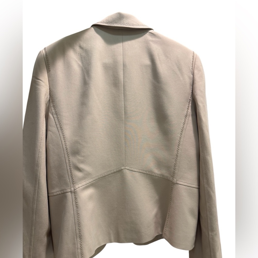 Ann Taylor Light Beige Tailored Three-Button Blazer - Picture 2 of 9
